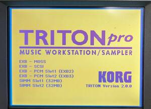 KORG　シンセサイザー　音源モジュール　EXB-MOSS　TRITON