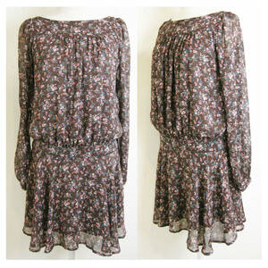 #SmackeyGlam[s Mackie - gram ] light brown group small floral print tunic One-piece *4#