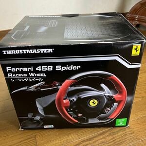 Ferrari 458 Spider Racing Wheel [MSY] ハンドルコントローラー　ロジクール Logicool Thrustmaster ステアリングコントローラー　動作品
