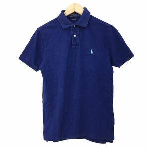 NC221 POLO RALPH LAUREN ポロラルフローレン 半袖 ポロシャツ シャツ トップス カットソー メンズ S ブルー 青