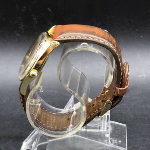 M534 稼働品 DUGENA ドゥゲナ 自動巻 オートマチック 腕時計 メンズ 1.342.4.0.60 ゴールドカラー文字盤 AUTOMATICの画像3