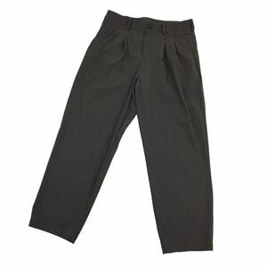 D533 UNITED ARROWS ユナイテッドアローズ イージーパンツ ストレッチ ロングパンツ 長ズボン ボトムス ナイロン79%他 茶系 メンズ L