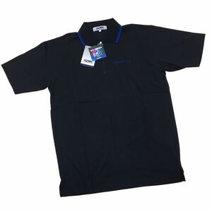 NC221 未使用品 HONMA 本間ゴルフ GOLF ゴルフ ゴルフウェア 半袖 ポロシャツ シャツ トップス カットソー メンズ M ブラック 黒