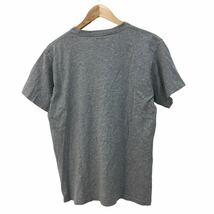 NC221 CHUMS チャムス デカロゴ 半袖 Tシャツ ティシャツ トップス カットソー メンズ M グレー コットン 綿 100%_画像4