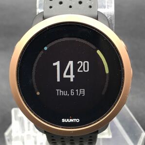 M566 稼働品 SUUNTO スント 3 スマートウォッチ 腕時計 ブラック ブラウン の画像2