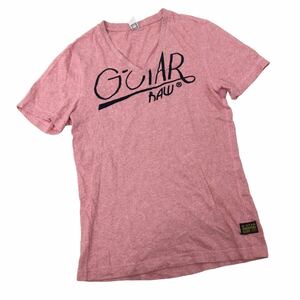NC222 G-STAR RAW ジースターロゥ 半袖 Tシャツ ティシャツ トップス カットソー メンズ M ピンク