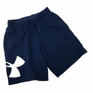 NC222 UNDER ARMOUR Under Armor тренировочный короткий хлеб шорты шорты низ укороченные брюки мужской M темно-синий 