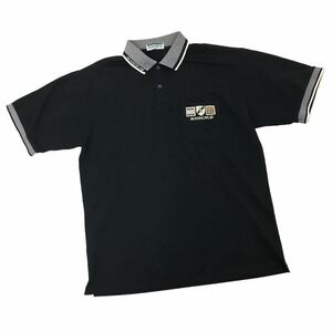 NC222 Munsingwear マンシングウェア GOLF ゴルフ ゴルフウェア 半袖 ポロシャツ シャツ トップス カットソー メンズ L ブラック 黒