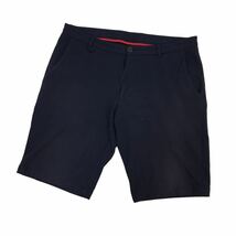 D536 HUGO BOSS ヒューゴボス ハーフパンツ ショートパンツ 半ズボン 短パン ボトムス レーヨン65%他 ネイビー系 メンズ 実寸参考_画像1