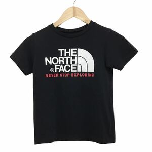 NC223 THE NORTH FACE ノースフェイス アウトドア 半袖 デカロゴ Tシャツ ティシャツ トップス カットソー 子供服 キッズ 140 ブラック