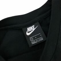 Nm217-2 NIKE ナイキ 半袖 ワイド Tシャツ シャツ カットソー ショート丈 トップス ロゴ プリント グレー×ブラック レディース L_画像9