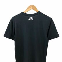 H726③ NIKE SB ナイキ スケートボード 半袖Tシャツ プリントT Tシャツ Tee クルーネック トップス 黒系 綿 ポリエステル メンズ S_画像6