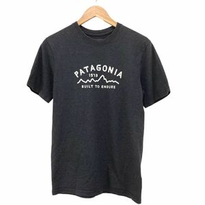 NC223 Patagonia パタゴニア 半袖 デカロゴ Tシャツ ティシャツ トップス カットソー メンズ XS グレー