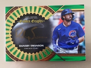 2023 Topps Five Star Golden Graphs Green Autographed #GGDS Dansby Swanson 01/15