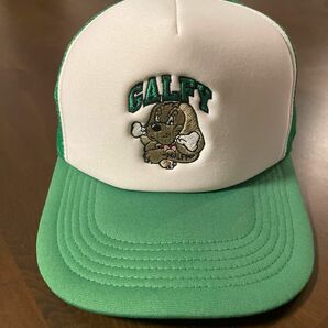 【美品】GALFY メンズ　レディース メッシュキャップ　グリーン　