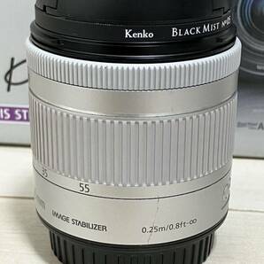 【中古】Canon EOS Kiss x9 レンズキット ホワイト EF-S 18-55 おまけ付き ブラックミスト プロテクター バッテリーの画像8
