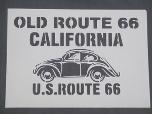 ステンシルシート　A4サイズ　カリフォルニア66　No.２