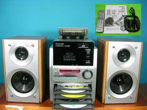  prompt decision **Panasonic5CD*SD*MD* cassette component SC-PM730SD** beautiful goods!!