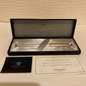 ボールペン MIKIMOTO ミキモト 筆記用具 パール ゴールド 文房具 高級ボールペン　宝石　1114