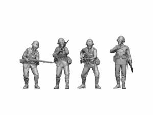 1/35 resin kit not yet painting WWⅡ Japan land army .. figure gas mask 4 body vol.5 [ including in a package possibility ] 240502