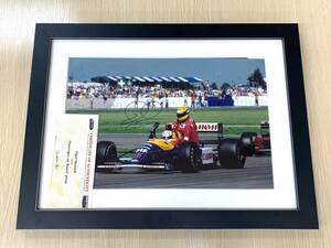 【7823】F1 Nigel Mansell ナイジェル・マンセル フォト 写真 サイン 車 コレクション レース 