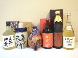 古酒 未開栓 6本セット 麦焼酎 博多の華 三年貯蔵 天の川 さつま隼人 蔵の師魂 他 720ml 25-35% L8861sz