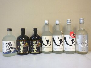  old sake not yet . plug 7 pcs set rice shochu .. black Bizen .. chronicle etc. 720ml 25% B513sz