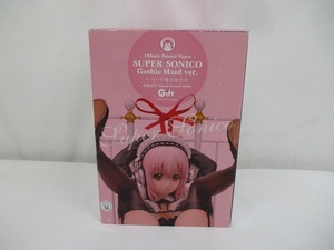 7936B Gift gift Super Sonico Gothic Maid ver.+ bed manner pedestal attaching 1/6 gothic meido beautiful young lady figure 