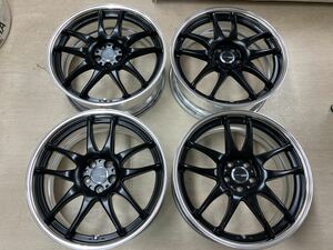 WORK エモーション CR2P◆7.5J 18 Inch IS41(オフset+41) PCD100-5H MBL◆Corollaスポーツ Prius 86 BRZ Impreza Legacy等