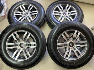 PPX PR-06◆6J 15インチ IS35(オフセット+35) PCD139.7-6H◆195/80R15 納車外し残り溝ほぼ10分山!!2023年製造 BS RD613付き!!ハイエースに