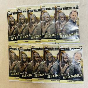 新品送料無料　WALKING DEAD ROAD TO ALEXANDRIA TRADING CARDS ウォーキングデッド　ロードトゥアレクサンドリア　トレカ　10パック