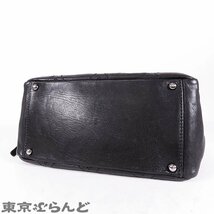 101692876 シャネル CHANEL チェーントートバッグ ブラック シルバー金具 レザー ダイヤステッチ ココマーク 10番台 トートバッグ_画像4