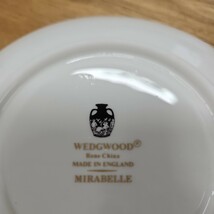  Wedgwood 英国製　ウェッジウッド Mirabelle ミラベル コーヒーカップ ソーサー 花柄 　アンティーク食器　 ヴィンテージ_画像5