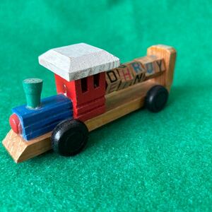 木製 アルファベット　レトロ　汽車　列車　木のおもちゃ　ディスプレイ　