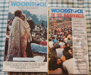 【送料無料】ウッドストック WOODSTOCK【本編2本組み + おまけ映像1本 (lost performances) 】VHS 3本まとめて 中古美品