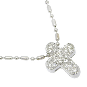 STAR JEWELRY Star Jewelry Cross necklace K18WG approximately 4.4g lady's [I140224053] used 