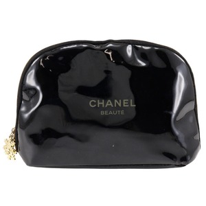 CHANEL シャネル メイクアップポーチ ノベルティ ポーチ エナメル レディース【H132624729】中古