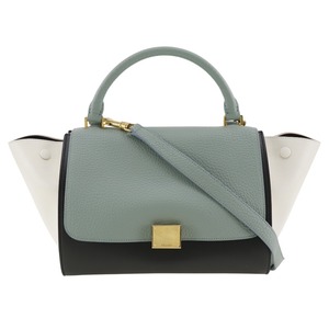 CELINE セリーヌ トラペーズ 174683ADL 27JD ハンドバッグ レザー レディース【H141924932】中古