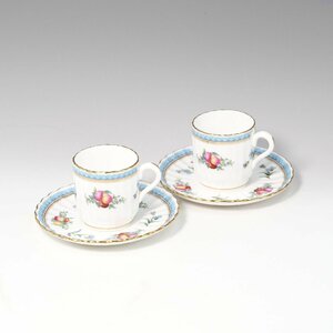 スポード SPODE トラップネルスプレイズ 食器 デミタスカップ＆ソーサー×2【H150224065】中古