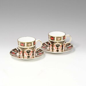 ロイヤルクラウンダービー Royal Crown Derby オールド イマリ 食器 カップ＆ソーサー×2【S142424000】中古