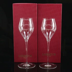  Lobb ma year LOBMEYRba Rely na champagne tulip A tableware champagne glass ×2 crystal [Y150924001] unused 