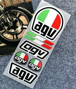 ヘルメット シール ステッカー agv 新品 送料無料/ ヘルメット ステッカー AGVステッカー バイク シール agv SHOEI ショウエイ