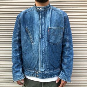 00s Levi's ENGINEERED JEANS ユーロ リーバイス ライダース デニム ジャケット エンジニアードジーンズ 立体裁断 Gジャン 90s XL