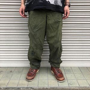 英国製 90s Barbour A124 Lined Trousers バブアー ラインド トラウザーズ オイルド オーバーパンツ ヴィンテージ イギリス ワックス L