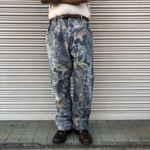 90s wrangler ラングラー デニムパンツ ツリーカモ 迷彩 ダブルニー リアルツリー ハンティング ミリタリー 00s ヴィンテージ 100cm XL