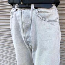 先染めグレー Levis 501 USA製 90s リーバイス グレーデニム グレー サークルアール ヴィンテージ 80s W32 ジーンズ 505 W80cm_画像3