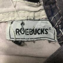 90s Roebucks ローバックス デニム オーバーオール サロペット USA製 コットン ヴィンテー Sears ワーク ストア 80s パンツ 114cm シアーズ_画像10