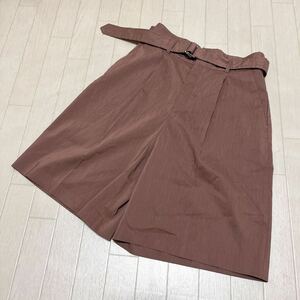 和316★③ 新品 GREEN LABEL RELAXING UNITED ARROWS グリーンレーベルリラクシング ハーフパンツ ボトムス 36 ブラウン レディース