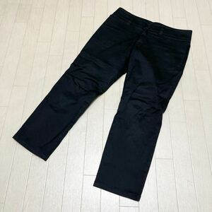  мир 320* agnes b. Agnes B сделано в Японии укороченные брюки тонкий низ 38 черный женский 