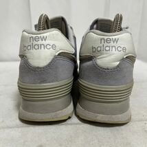 和322★ newbalance classic 574 ニューバランス カジュアル スニーカー シューズ 23.5 ライトブルー レディース_画像3